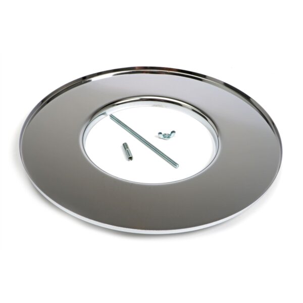 TRANS-DAPT PERFORMANCE PRODUCTS DOMINATOR AIR CLEANER BASE; 14 IN. DIAMETER; 7-15/16 IN. NECK- CHROME