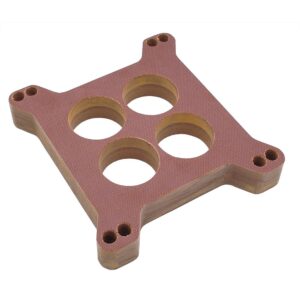 TRANS-DAPT PERFORMANCE PRODUCTS 1 IN. HOLLEY/AFB 4BBL SPACER - PORTED- CANVAS PHENOLIC CARBURETOR SPACER