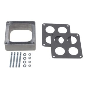 TRANS-DAPT PERFORMANCE PRODUCTS 2 IN. TALL, HOLLEY 4500 DOMINATOR SPACER -OPEN- CAST ALUMINUM CARBURETOR SPACER