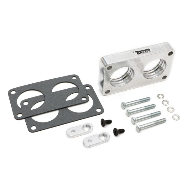 TRANS-DAPT PERFORMANCE PRODUCTS CAST ALUMINUM TORQUE-CURVE MPFI SPACER FOR 1987-95 FORD BRONCO OR F150 PICK-UP TRUCK WITH A 5.0L OR 5.8L V8