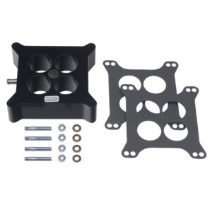 TRANS-DAPT PERFORMANCE PRODUCTS 2 IN. HOLLEY 4BBL SQUARE BORE WITH PCV- PLASTIC PHENOLIC SWIRL-TORQUE SPACER