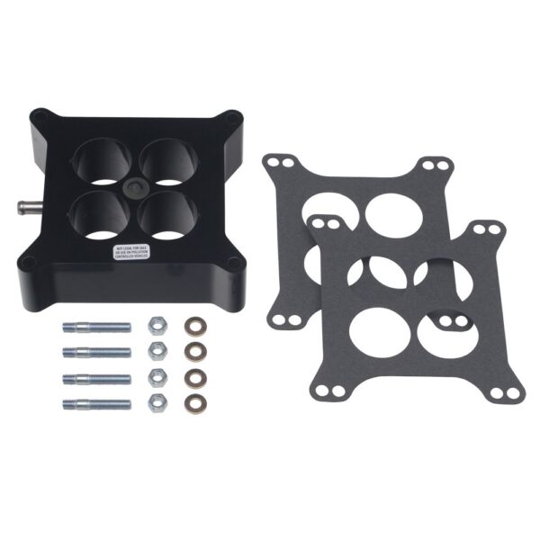 TRANS-DAPT PERFORMANCE PRODUCTS 2 IN. HOLLEY 4BBL SQUARE BORE WITH PCV- PLASTIC PHENOLIC SWIRL-TORQUE SPACER