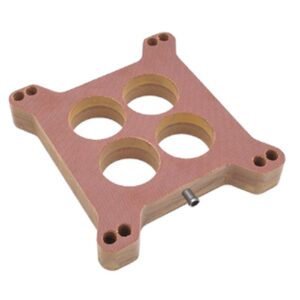 TRANS-DAPT PERFORMANCE PRODUCTS 1 IN. HOLLEY/AFB 4BBL SPACER - PORTED WITH PCV- CANVAS PHENOLIC CARBURETOR SPACER