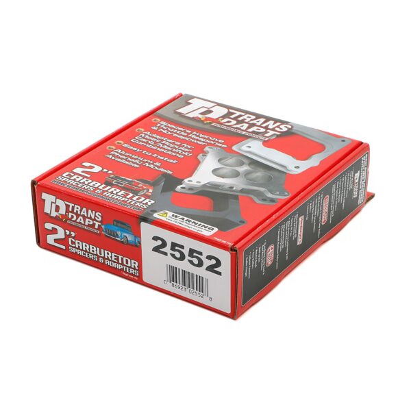 TRANS-DAPT PERFORMANCE PRODUCTS 2 IN. QUADRAJET - PORTED; BILLET ALUMINUM CARBURETOR SPACER
