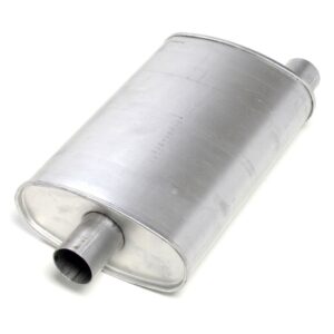 HEDMAN HEDDERS 2-1/4 IN. INLET/OUTLET TURBO MUFFLER; 18 IN. LONG; 10 IN. WIDE; 4-1/2 IN. TALL