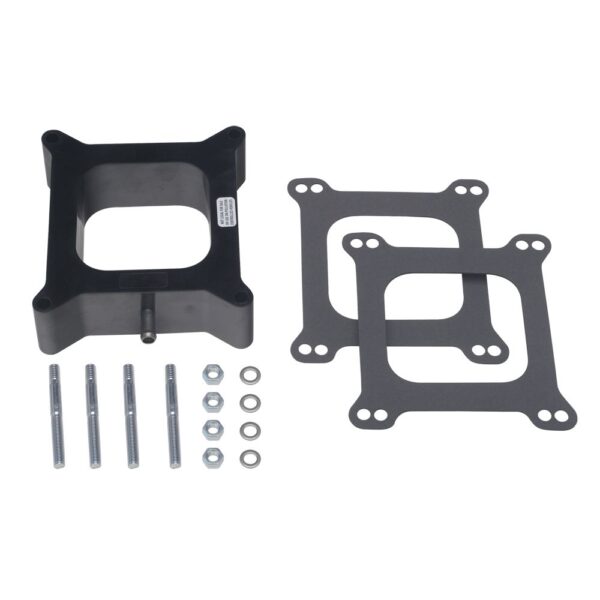 TRANS-DAPT PERFORMANCE PRODUCTS 2 IN. HOLLEY 4BBL SPACER WITH PCV - OPEN- PLASTIC PHENOLIC CARBURETOR SPACER