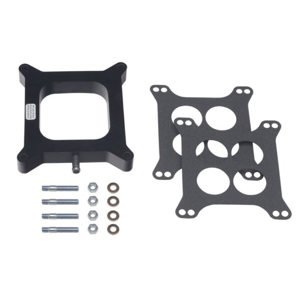 TRANS-DAPT PERFORMANCE PRODUCTS 1 IN. HOLLEY 4BBL SPACER WITH PCV - OPEN- PLASTIC PHENOLIC CARBURETOR SPACER