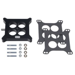 TRANS-DAPT PERFORMANCE PRODUCTS 1 IN. HOLLEY 4BBL SPACER WITH PCV - PORTED- PLASTIC PHENOLIC CARBURETOR SPACER