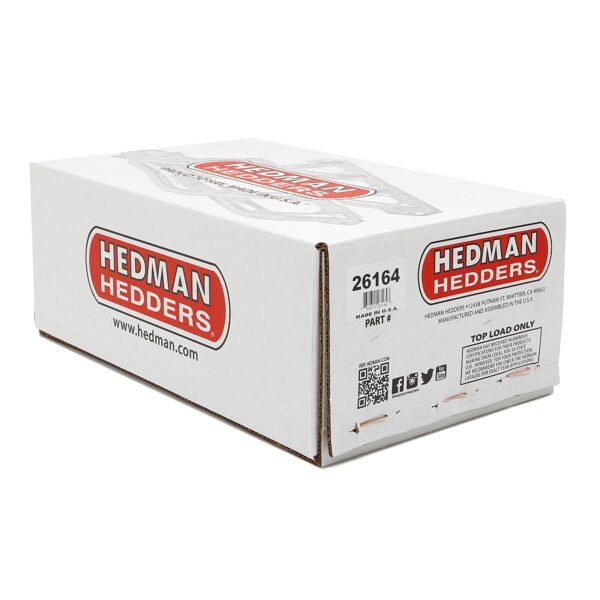 HEDMAN HEDDERS BLOCK HUGGER HEADERS; PONTIAC 326-455; 1-5/8 IN. TO 1-3/4 IN. STEPPED TUBES; HTC CERAMIC COATED