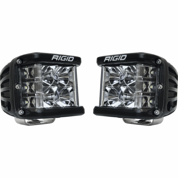 RIGID D-SS PRO Side Shooter, Flood Optic, Surface Mount, Black Housing, Pair