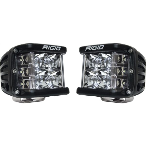RIGID D-SS PRO Side Shooter, Spot Optic, Surface Mount, Black Housing, Pair