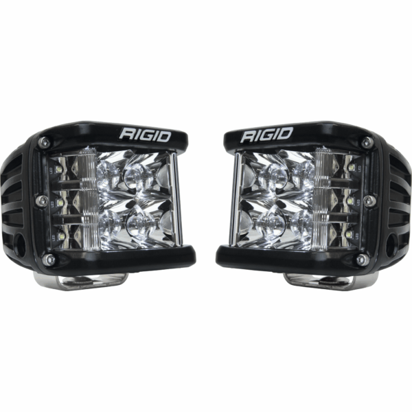 RIGID D-SS PRO Side Shooter, Spot Optic, Surface Mount, Black Housing, Pair