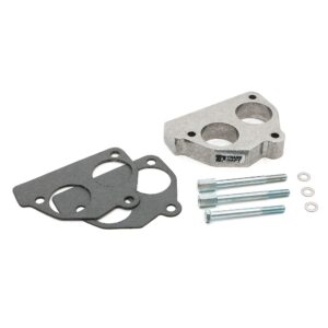 TRANS-DAPT PERFORMANCE PRODUCTS 1992-95 CHEVY/GMC TRUCKS AND SUVS WITH 4.3L V6 OR 5.0L, 5.7L V8- SMOOTH-BORE THROTTLE BODY SPACER; DOUBLE WING NUT AIR CLEANER MODELS