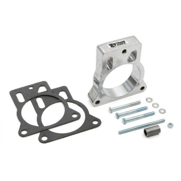TRANS-DAPT PERFORMANCE PRODUCTS SMOOTH-BORE MPFI SPACER 1996-2000 CHEVY/GMC 1500-3500 TRUCKS AND SUVS, CADILLAC ESCALADE, OR MOTORHOME WITH 5.0L OR 5.7L VORTEC V8 ENGINE