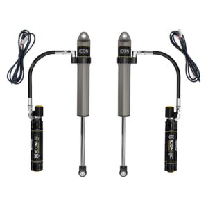 ICON 2020-2023 Jeep Gladiator/2018-2023 Jeep Wrangler JL, 2.5" Lift, Front, V.S. 2.5 Aluminum Series Shock Absorbers, Remote reservoir w/ CDEV, Pair