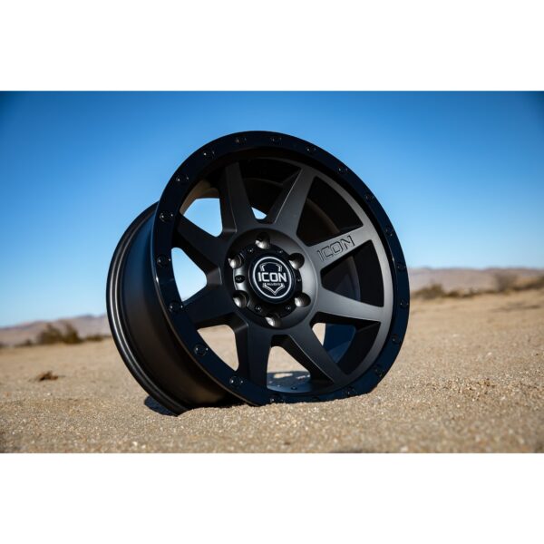 ICON Alloys Rebound, Double Black, 18 x 9 / 6 x 5.5, 25mm Offset, 6" BS
