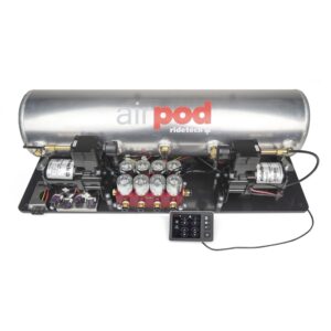 5 Gallon BigRed AirPod with RidePro E5 air suspension controller.