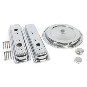 TRANS-DAPT PERFORMANCE PRODUCTS CHEVY TRUCK ENGINE DRESS-UP KIT; SINGLE BOLT AIR CLEANER; 1988-1992 GM TRUCK 5.0/5.7L- CHROME