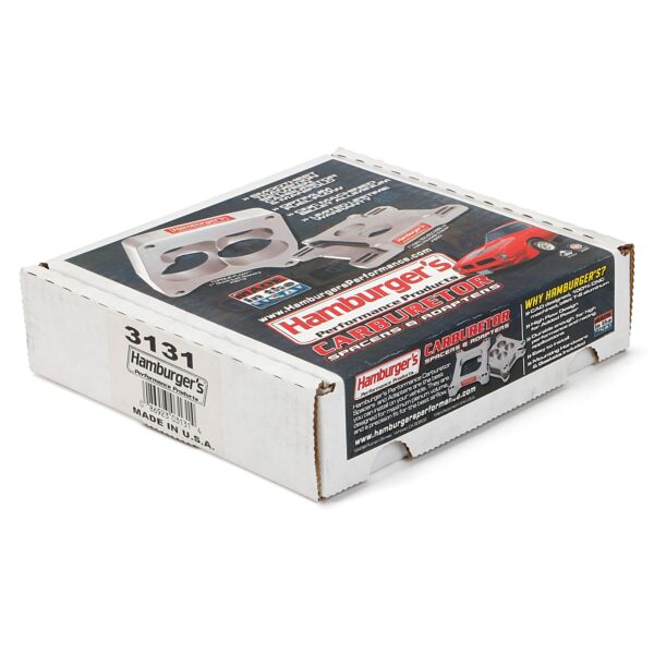 HAMBURGER'S PERFORMANCE PRODUCTS HAMBURGER BILLET 1 IN. HOLLEY 2V 1.5 IN. PORTED SPACER MOD-4 RACING