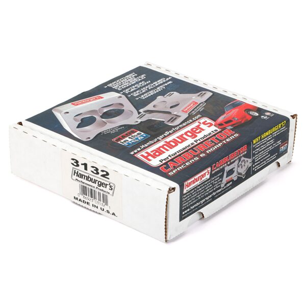 HAMBURGER'S PERFORMANCE PRODUCTS HAMBURGER BILLET 2 IN. HOLLEY 2V 1.5 IN. PORTED SPACER MOD-4 RACING