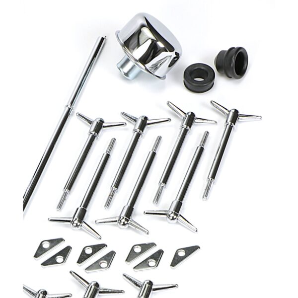 TRANS-DAPT PERFORMANCE PRODUCTS ENGINE DRESS-UP KIT; 1965-95 BB CHEVROLET 396-454 (MARK IV); TALL VALVE COVERS- CHROME