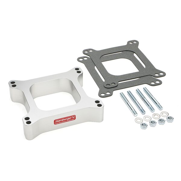 Holley 4BBL Carburetor Spacer; Std. Manifold; 1-1/2 in. Tall; Open PlenumBillet