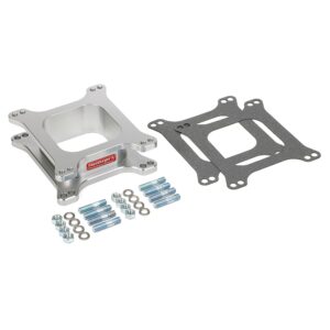 HAMBURGER'S PERFORMANCE PRODUCTS OPEN PLENUM CARBURETOR SPACER- HOLLEY / AFB; 2 IN. TALL- BILLET ALUMINUM