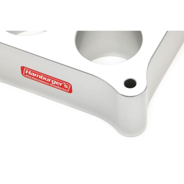 HAMBURGER'S PERFORMANCE PRODUCTS 2 IN. DOMINATOR CARBURETOR SPACER; SMOOTH-BORE PORTED- CNC MACHINED BILLET ALUMINUM
