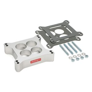 Holley 4BBL Carb. Spacer; Std. Manifold; 1-1/2 in. Tall; Tapered Port-Billet