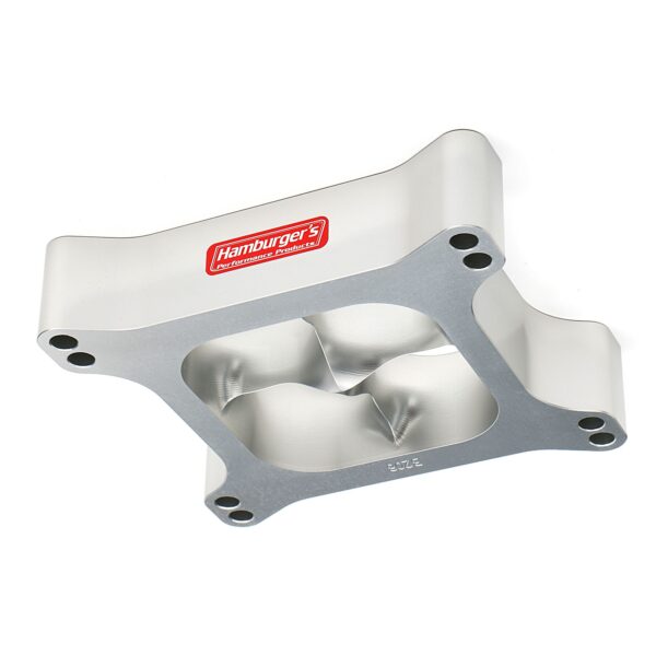 Holley 4BBL Carb. Spacer; Std. Manifold; 1-1/2 in. Tall; Tapered Port-Billet