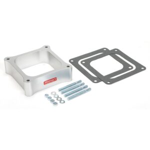HAMBURGER'S PERFORMANCE PRODUCTS OPEN PLENUM CARBURETOR SPACER- HOLLEY DOMINATOR; 2 IN. TALL- BILLET ALUMINUM