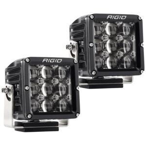 RIGID D-XL PRO LED Light, Hyperspot Optic, Surface Mount, Black Housing, Pair