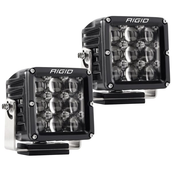 RIGID D-XL PRO LED Light, Hyperspot Optic, Surface Mount, Black Housing, Pair