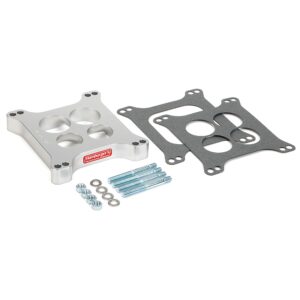 HAMBURGER'S PERFORMANCE PRODUCTS AVS STYLE CARBURETOR SPACER, 1 IN. PORTED TORQUE-FLOW DESIGN- BILLET ALUMINUM