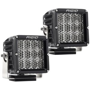 RIGID D-XL PRO LED Light, Driving Diffused, Surface Mount, Black Housing, Pair