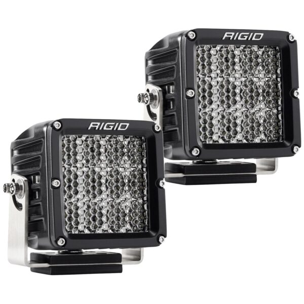 RIGID D-XL PRO LED Light, Driving Diffused, Surface Mount, Black Housing, Pair