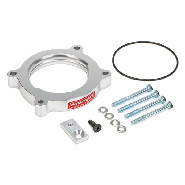 HAMBURGER'S PERFORMANCE PRODUCTS TORQUE-CURVE MPFI SPACER; 2007-UP CHEVY/GMC TRUCKS AND SUVS; 4.8, 5.3, 6.0L- BILLET ALUMINUM