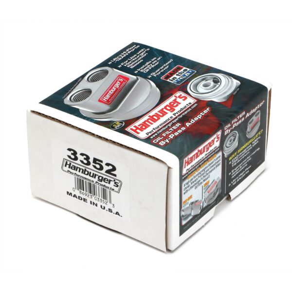 HAMBURGER'S PERFORMANCE PRODUCTS SPIN-ON OIL FILTER BYPASS ADAPTER; FORD DIESEL
