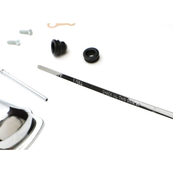 TRANS-DAPT PERFORMANCE PRODUCTS OLDS AND PONTIAC ENGINE DRESS-UP KIT; OFFSET PCV VALVE COVERS; OLDS 330-455 OR PONTIAC 403- CHROME