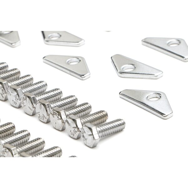 TRANS-DAPT PERFORMANCE PRODUCTS OLDS AND PONTIAC ENGINE DRESS-UP KIT; OFFSET PCV VALVE COVERS; OLDS 330-455 OR PONTIAC 403- CHROME