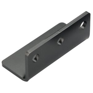 HAMBURGER'S PERFORMANCE PRODUCTS 90 DEGREE MOUNTING BRACKET FOR DOUBLE REMOTE OIL FILTER BASE; -12AN PORTS- BILLET ALUMINUM