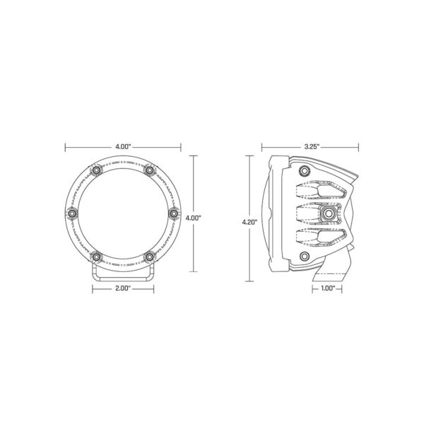 2022+ Toyota Tundra 4 Inch 360-Series A-Pillar Lighting Kit