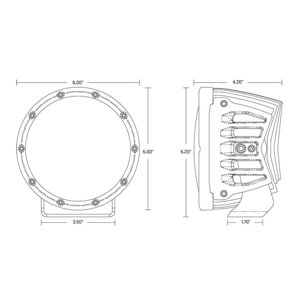 2022+ Toyota Tundra 6 Inch 360-Series A-Pillar Lighting Kit