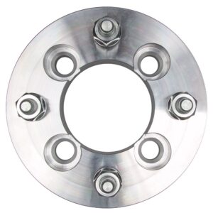 TRANS-DAPT PERFORMANCE PRODUCTS 4 LUG WHEEL ADAPTERS; 4.5 IN. WHEEL BOLT CIRCLE; 100MM HUB BOLT CIRCLE; 12MMX1.5 THREADS (PR)- ALUMINUM