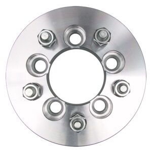 TRANS-DAPT PERFORMANCE PRODUCTS 5 LUG WHEEL ADAPTERS; 4.5 IN. WHEEL BOLT CIRCLE; 100MM HUB BOLT CIRCLE; 12MMX1.5 THREADS (PR)- ALUMINUM