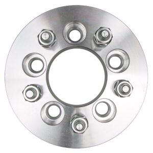TRANS-DAPT PERFORMANCE PRODUCTS 5 LUG WHEEL ADAPTERS; 4.5 IN. WHEEL BOLT CIRCLE; 4.25 IN. HUB BOLT CIRCLE; 12MMX1.5 THREADS (PR)- ALUMINUM