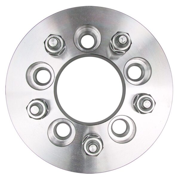 TRANS-DAPT PERFORMANCE PRODUCTS 5 LUG WHEEL ADAPTERS; 4.5 IN. WHEEL BOLT CIRCLE; 4.25 IN. HUB BOLT CIRCLE; 12MMX1.5 THREADS (PR)- ALUMINUM