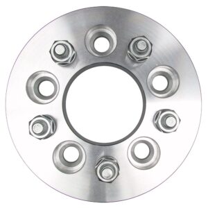TRANS-DAPT PERFORMANCE PRODUCTS 5 LUG WHEEL SPACERS; 4.5 IN. BOLT CIRCLE; 12MMX1.5 THREADS (PR)- ALUMINUM