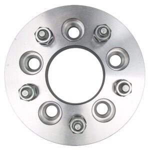 TRANS-DAPT PERFORMANCE PRODUCTS 5 LUG WHEEL ADAPTERS; 4.75 IN. WHEEL BOLT CIRCLE; 4.5 IN. HUB BOLT CIRCLE; 12MMX1.5 THREADS (PR)- ALUMINUM
