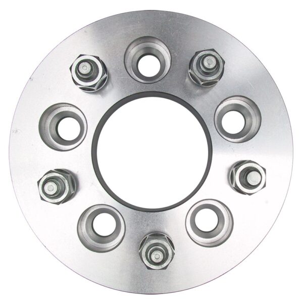 TRANS-DAPT PERFORMANCE PRODUCTS 5 LUG WHEEL ADAPTERS; 4.75 IN. WHEEL BOLT CIRCLE; 4.5 IN. HUB BOLT CIRCLE; 12MMX1.5 THREADS (PR)- ALUMINUM